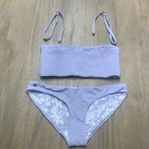 EUC Maaji Smocked Reversible Bandeau Bikini Set in Large